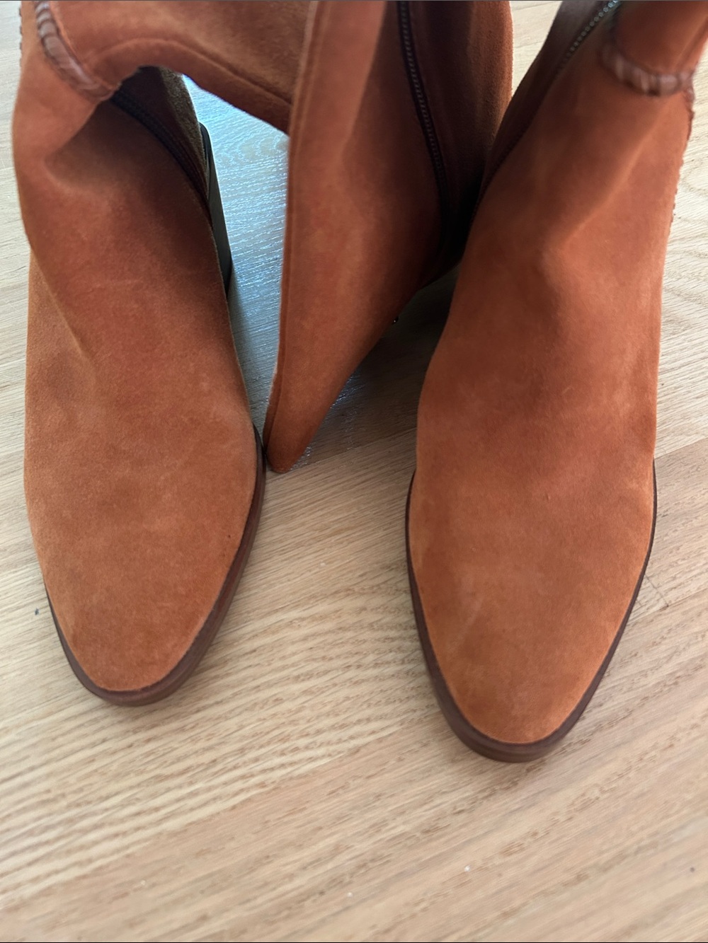 Vince Camuto Over-the-Knee Suede Kaleeca Boots in Cognac - Picture 4 of 12